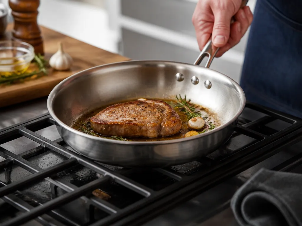 Step-by-Step Stainless Steel Cooking Method - how to cook with stainless steel pans