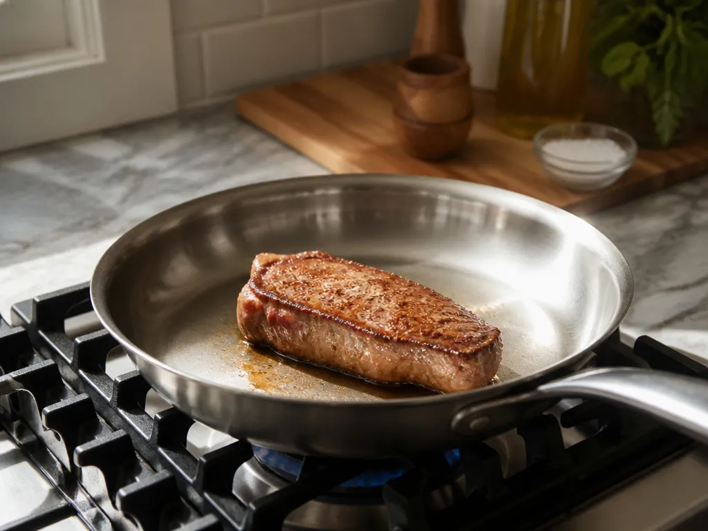 Step-by-Step Stainless Steel Cooking Method - how to cook on stainless steel without sticking