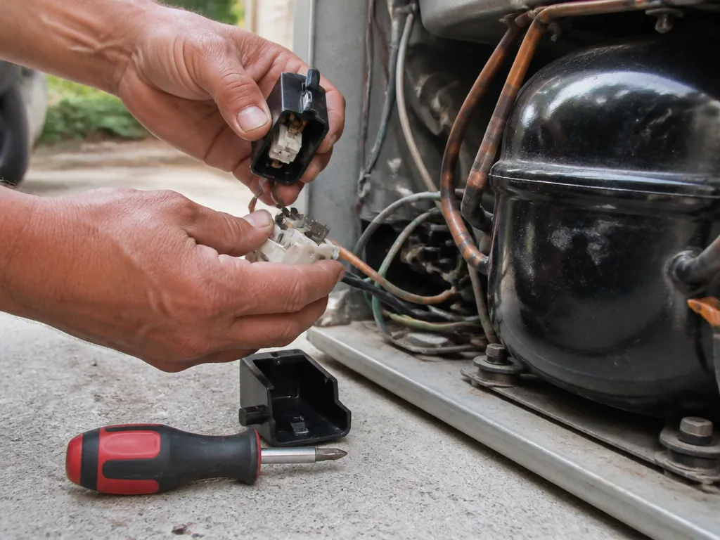 Test the compressor start relay and overload - how to fix a refrigerator that is not cooling