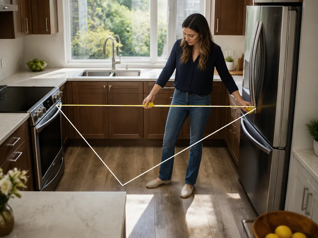 Use these checks while measuring: - how to design a kitchen workflow triangle for efficiency