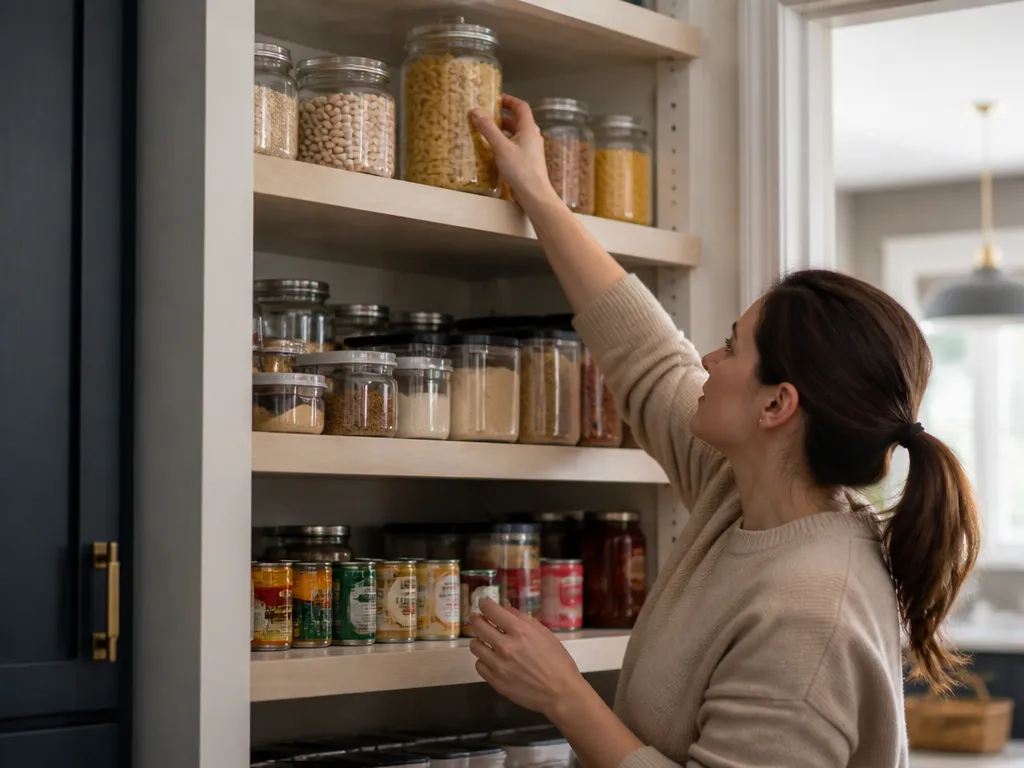 Use these guidelines when choosing shelf sizes: - how to use vertical space for storage