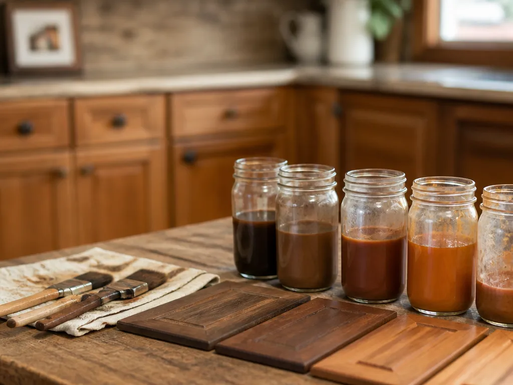 Which Paint or Stain Formulas Replicate Aged Wood Tones? - how to match existing kitchen cabinets